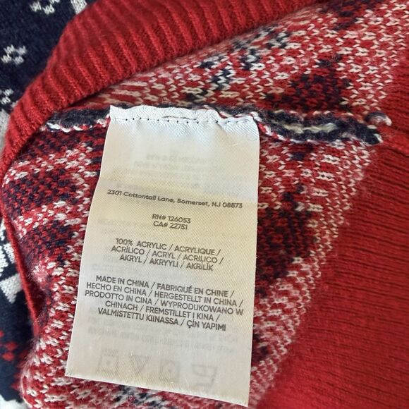 Miller Light Funny Ugly Christmas Sweater Mens Sz MED Beer Snowflakes Pullover - Picture 4 of 5